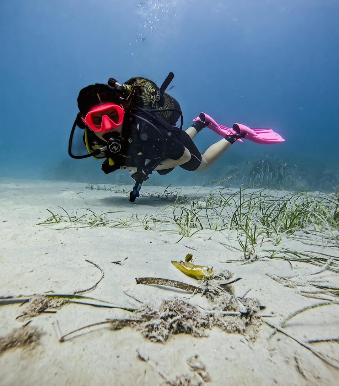 In Cala Palmera with a cool Nudibranch